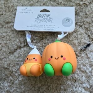 Hallmark Orange and White Festive Ornaments